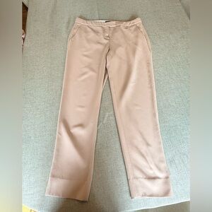 THEORY Classic Straight-Leg Dress Pants in Blush